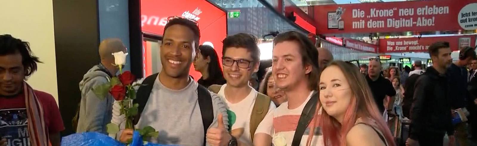 Ankunft des ESC-Helden