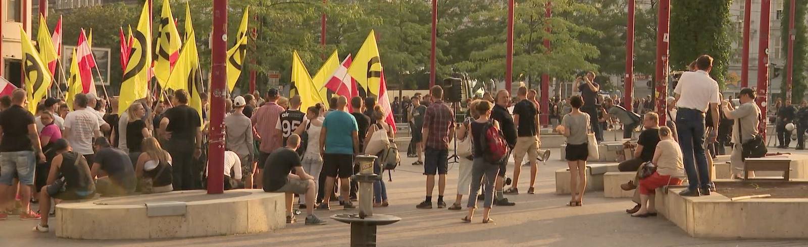 Identitären-Demo und Gegen-Demo am Samstag
