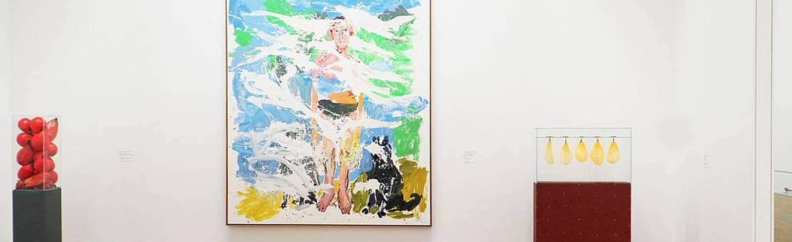 "Zwei verliebte Zucchini mit einsamer Marille"