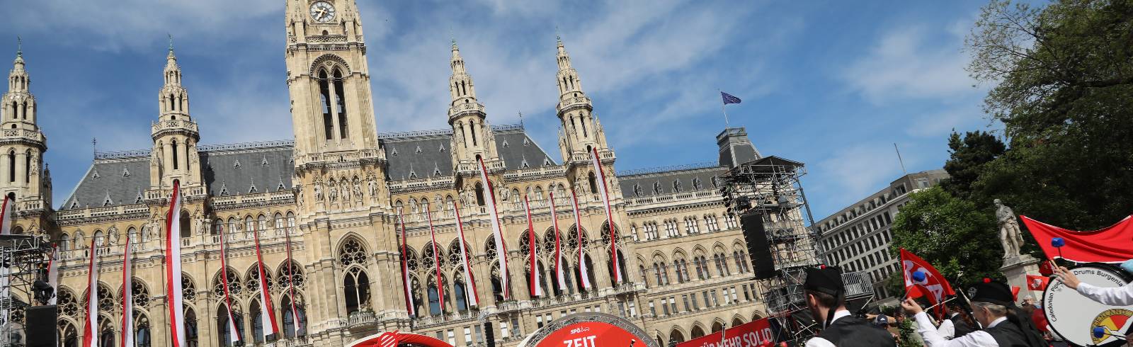 1. Mai: W24 sendet LIVE vom Rathausplatz