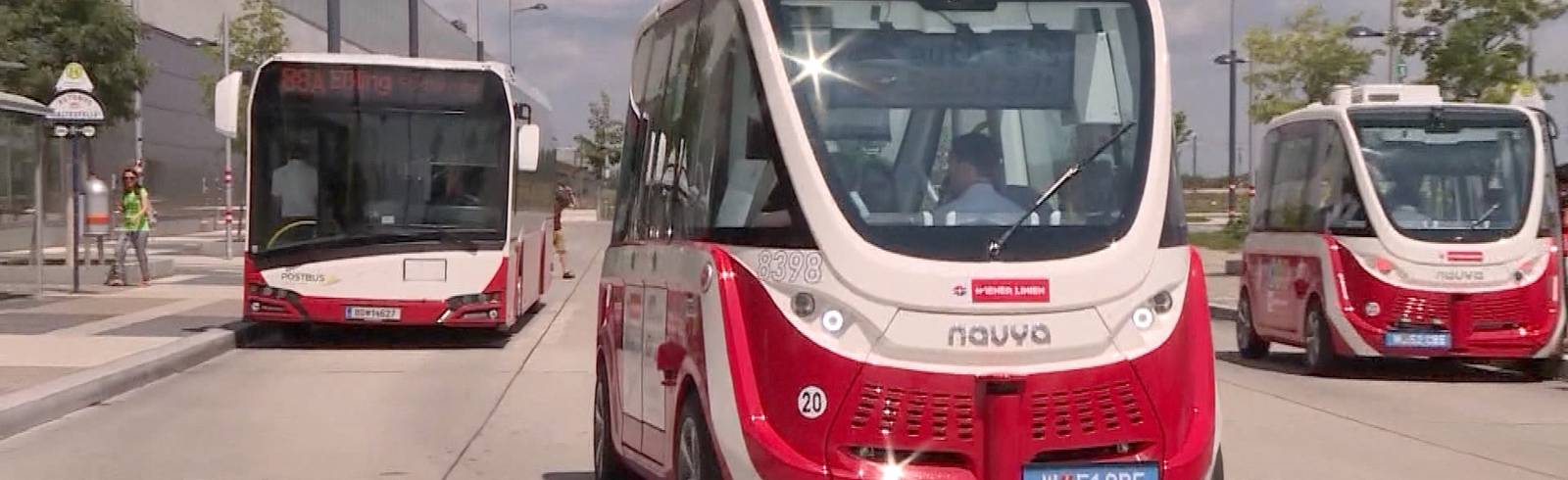 Seestadt: Fahrerlose Busse müssen Halt machen