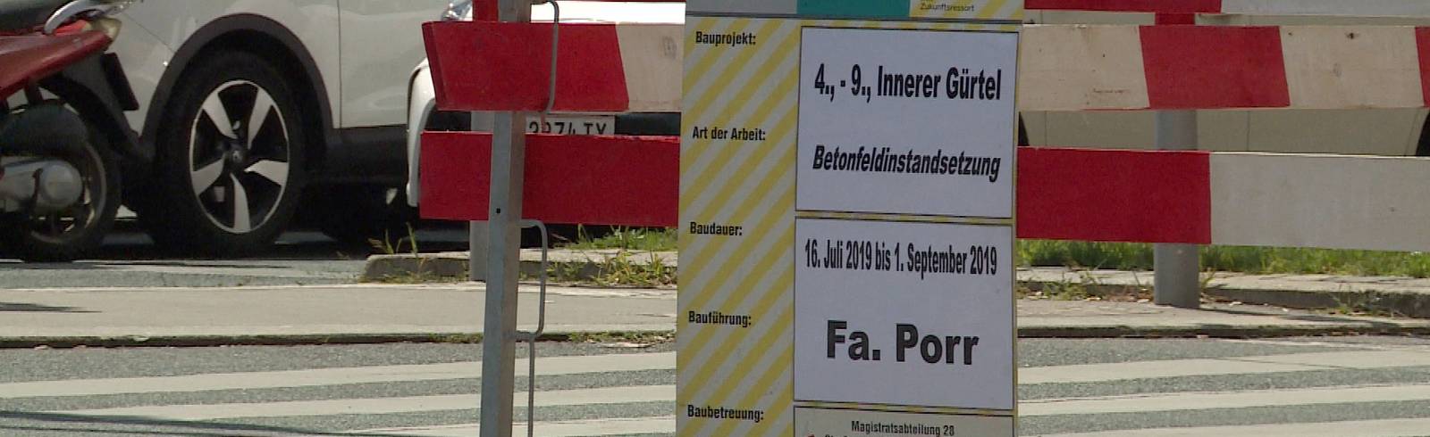 Gürtelsanierung im vollen Gange