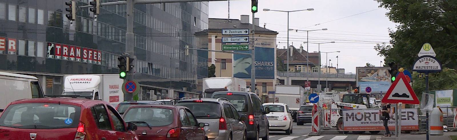 Altmannsdorfer Straße: Baustelle