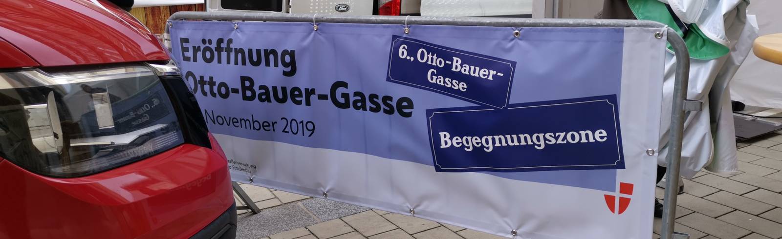 Bezirksflash: Begegnungszone Otto-Bauer-Gasse eröffnet