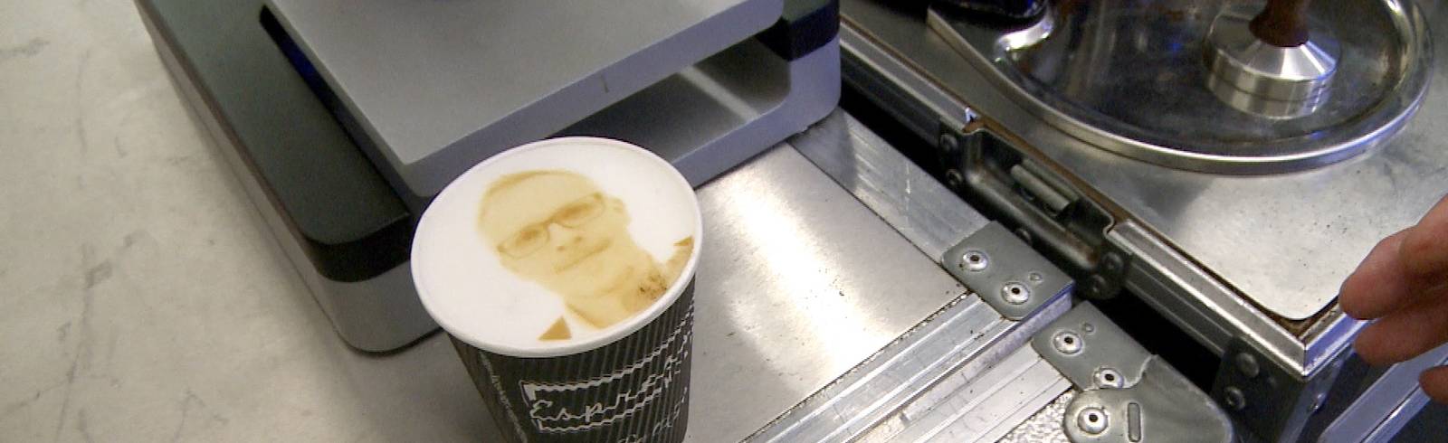 Digitaler Kaffeeschaum