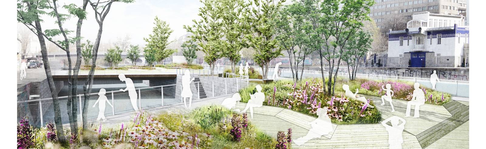 Bezirksflash: Schwimmende Gärten am Donaukanal