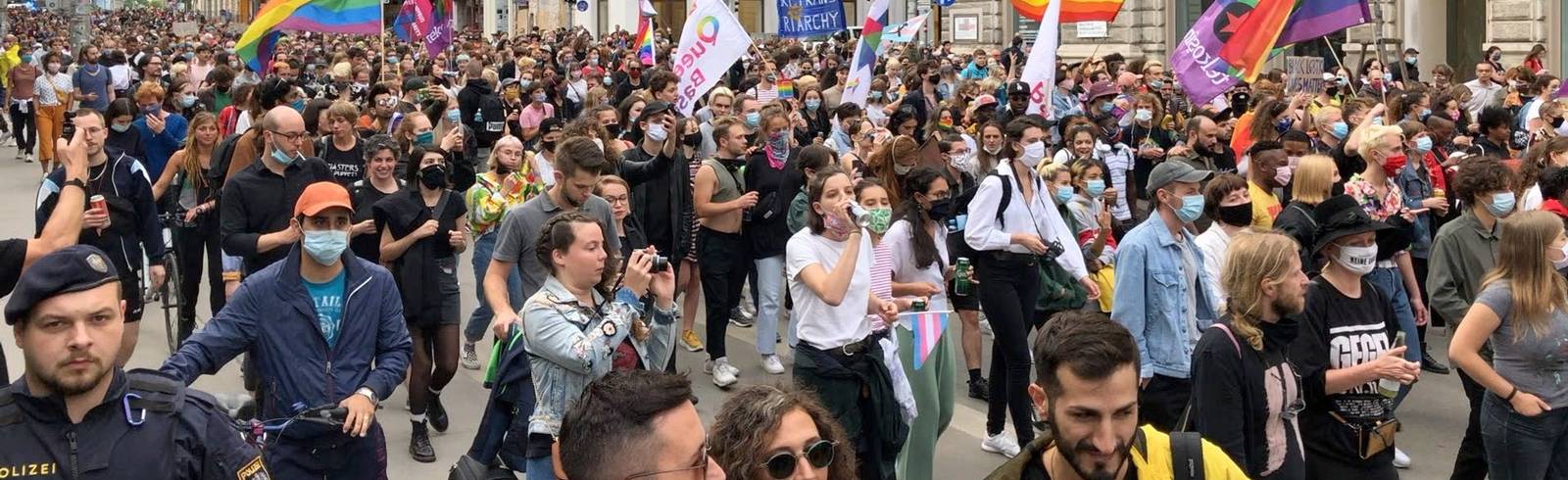 Donnerstagsdemo in Wien: "Pride ist Aufstand"