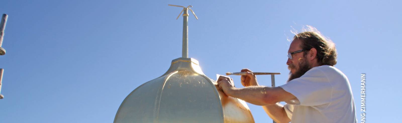 Goldene Spitze für die Votivkirche