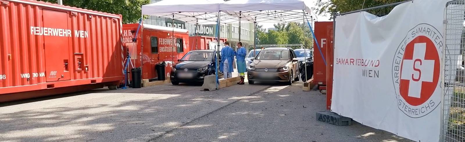 Wien eröffnet Drive-In-Corona-Testcenter