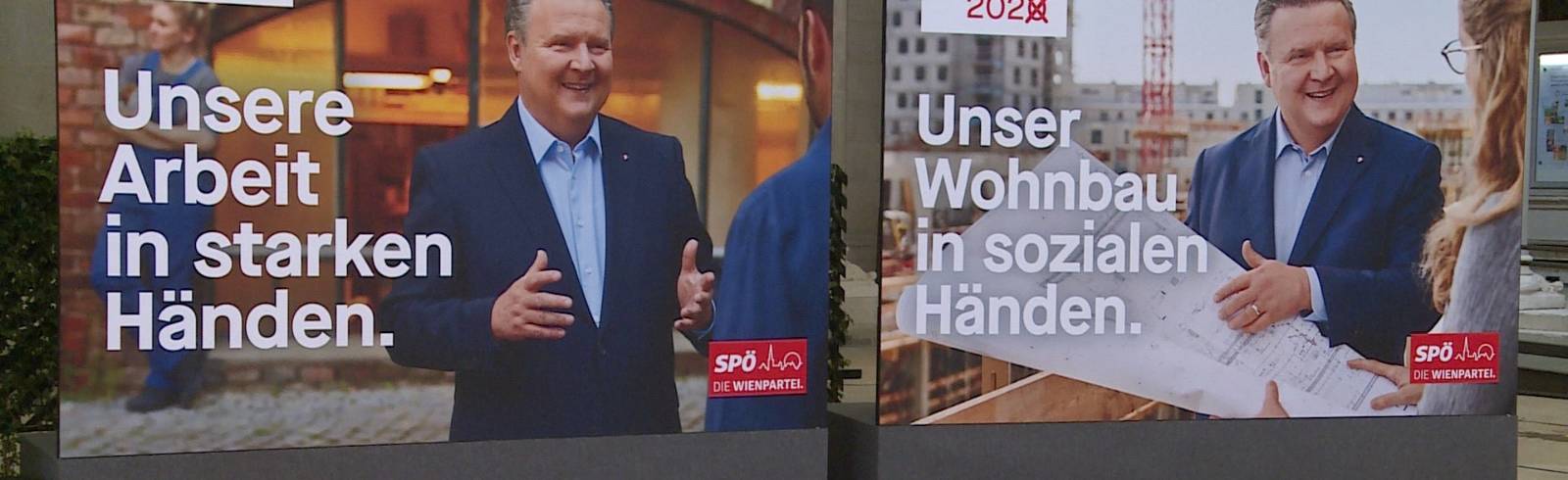 Wien-Wahl: SPÖ präsentiert Plakate