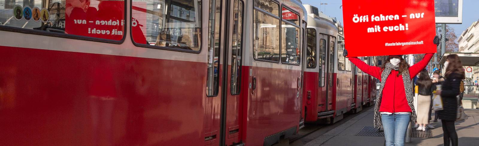 Komplimente für Fahrgäste der Wiener Linien