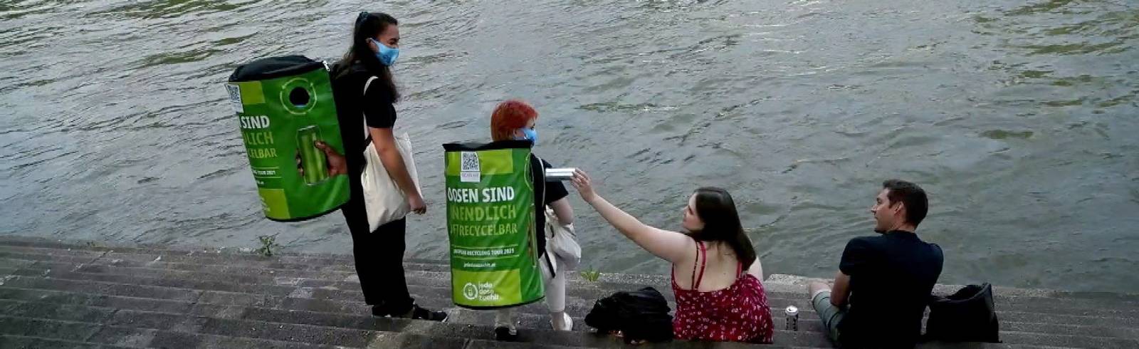 Weltumwelttag: Every Can Counts sammelt Müll in Wien