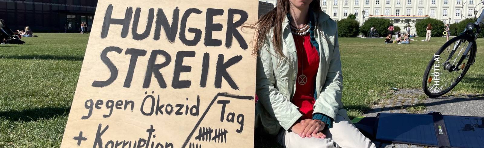 Bezirksflash: Hungerstreik für das Klima 