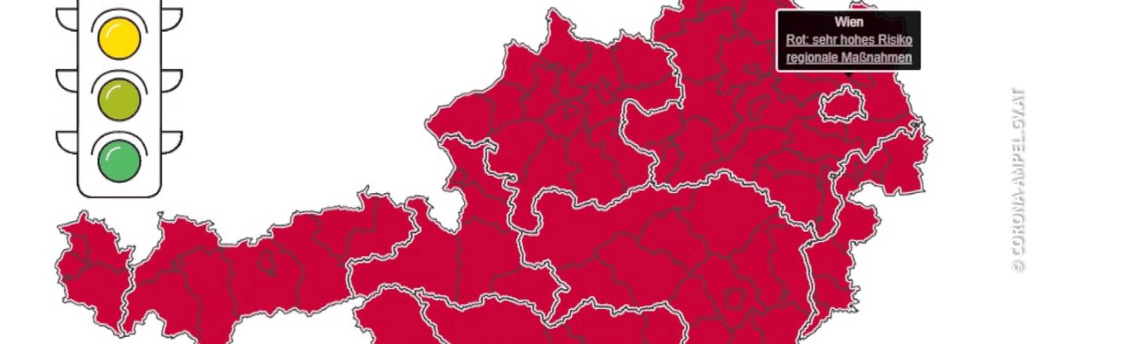 Rot: Jetzt auch in Wien und dem Burgenland