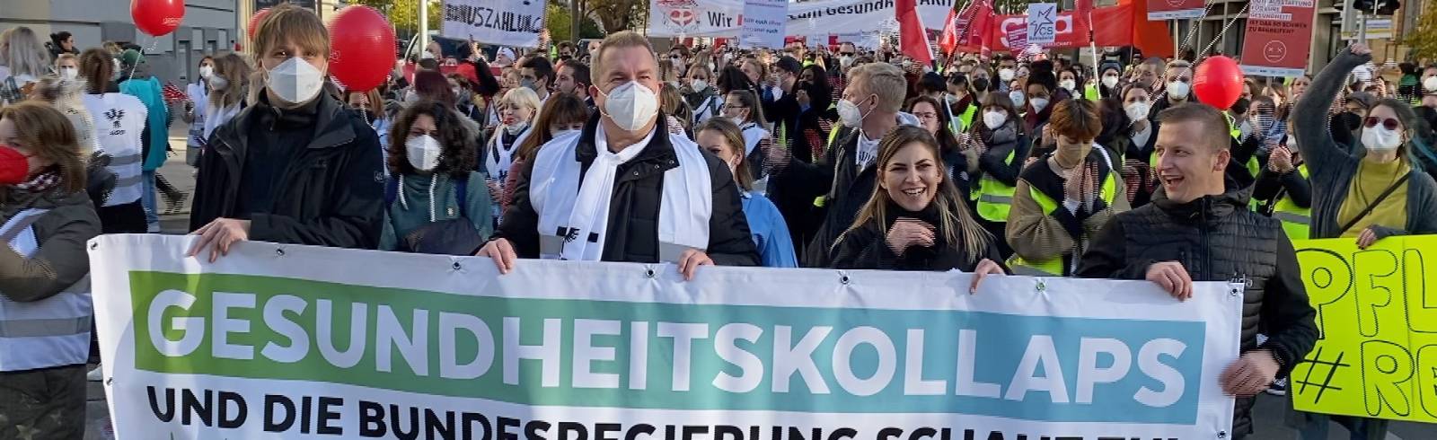 Bezirksflash: Demo gegen "Gesundheitskollaps"
