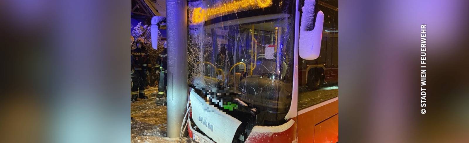 Bezirksflash: Busunfall in Hirschstetten