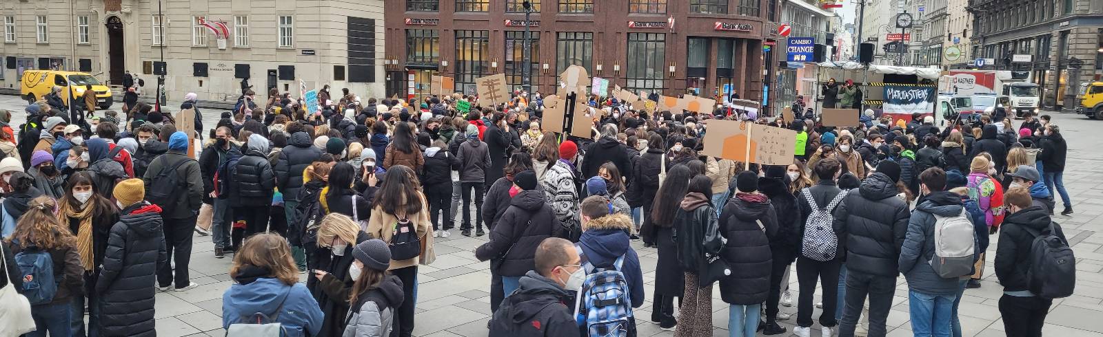 Maturastreik: SchülerInnen gehen auf die Straße