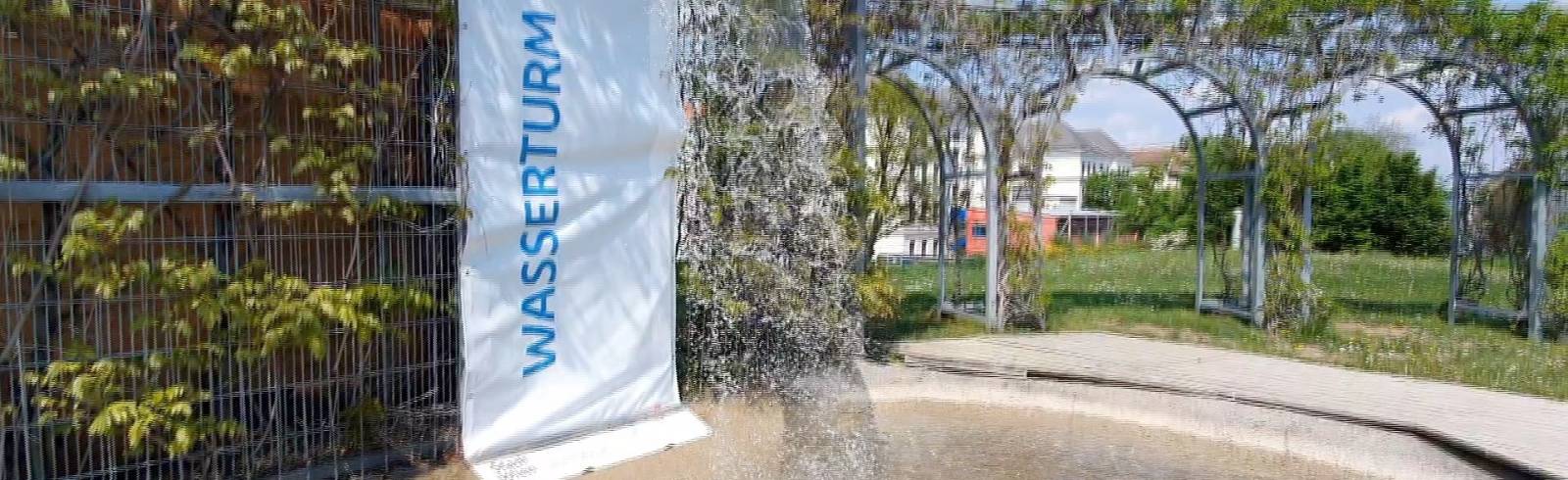 Bezirksflash: Wasser marsch! beim Wasserturm