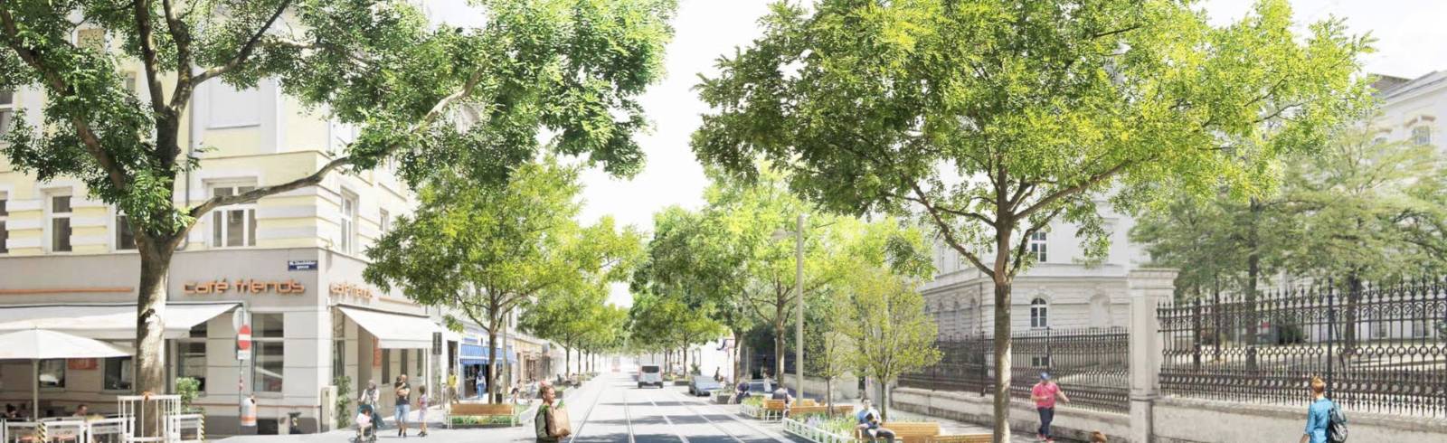 Bezirksflash: Klimaboulevard Thaliastraße wächst