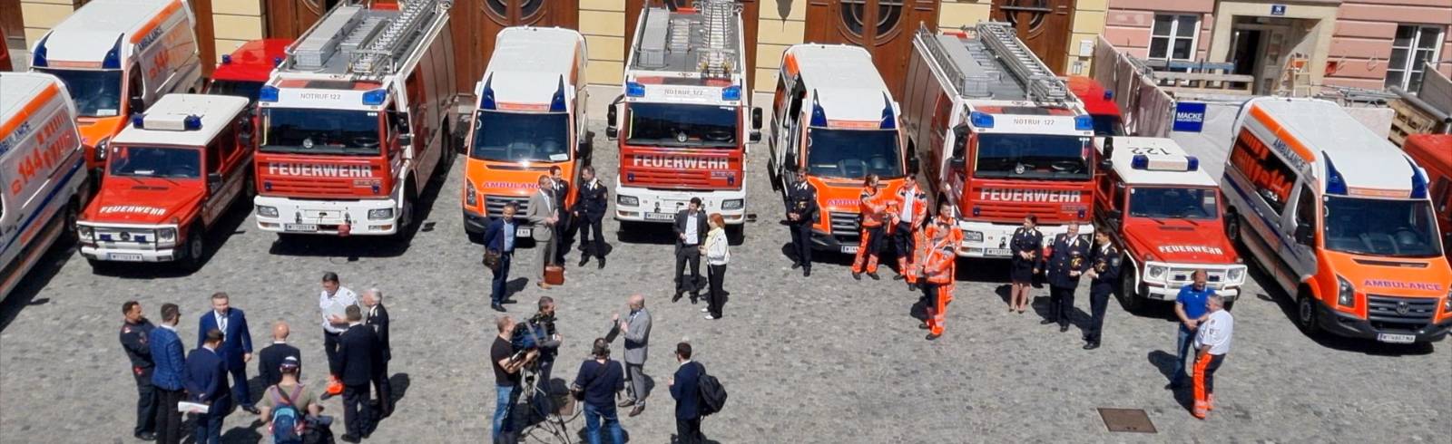 Ukraine: 16 Einsatzfahrzeuge aus Wien