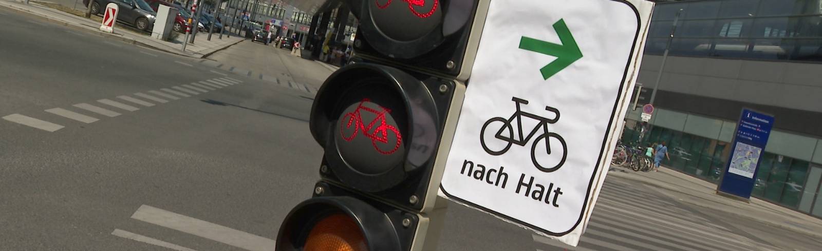 Rechtsabbiegen bei Rot: 10 Ampeln in Wien