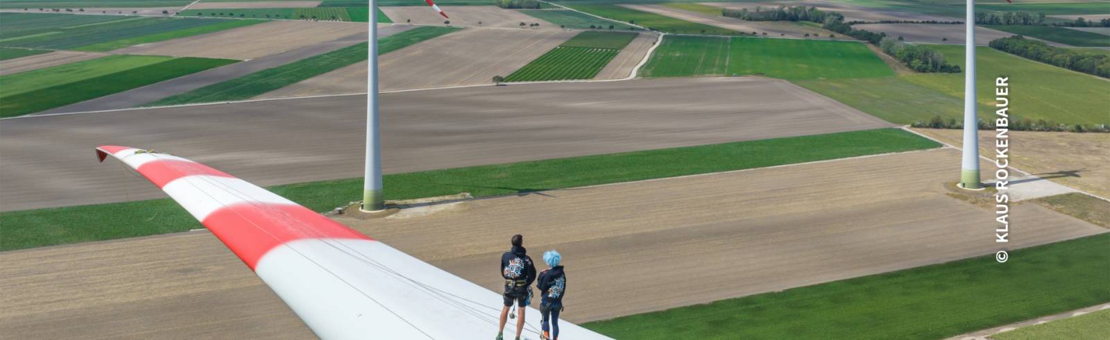 Bezirksflash: Windrad als Laufsteg