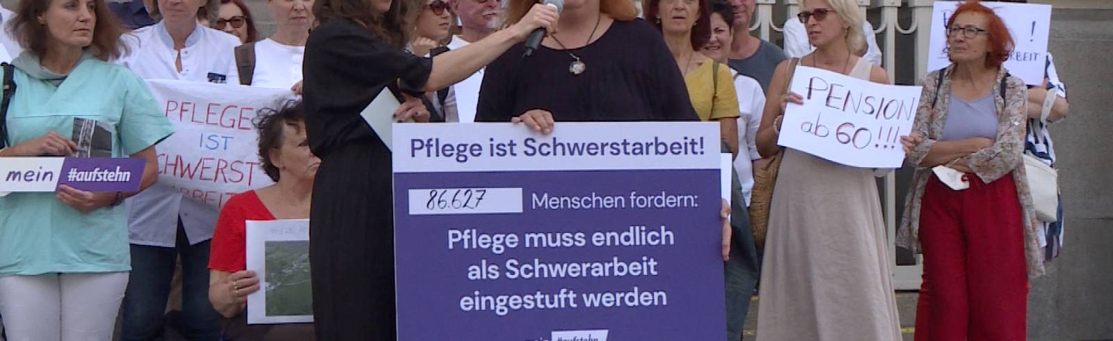 Bezirksflash: Demo für Pflegekräfte