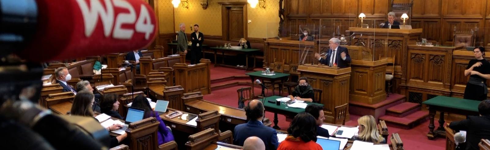 Der Gemeinderat in Wien arbeitet