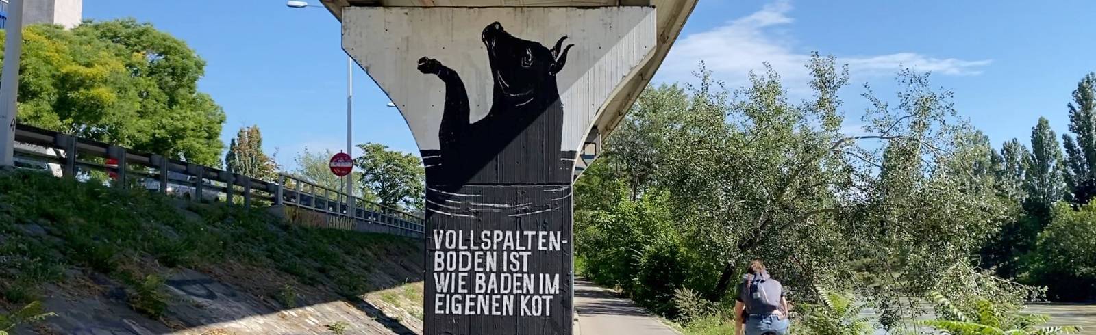 Bezirksflash: Graffiti gegen Tierleid