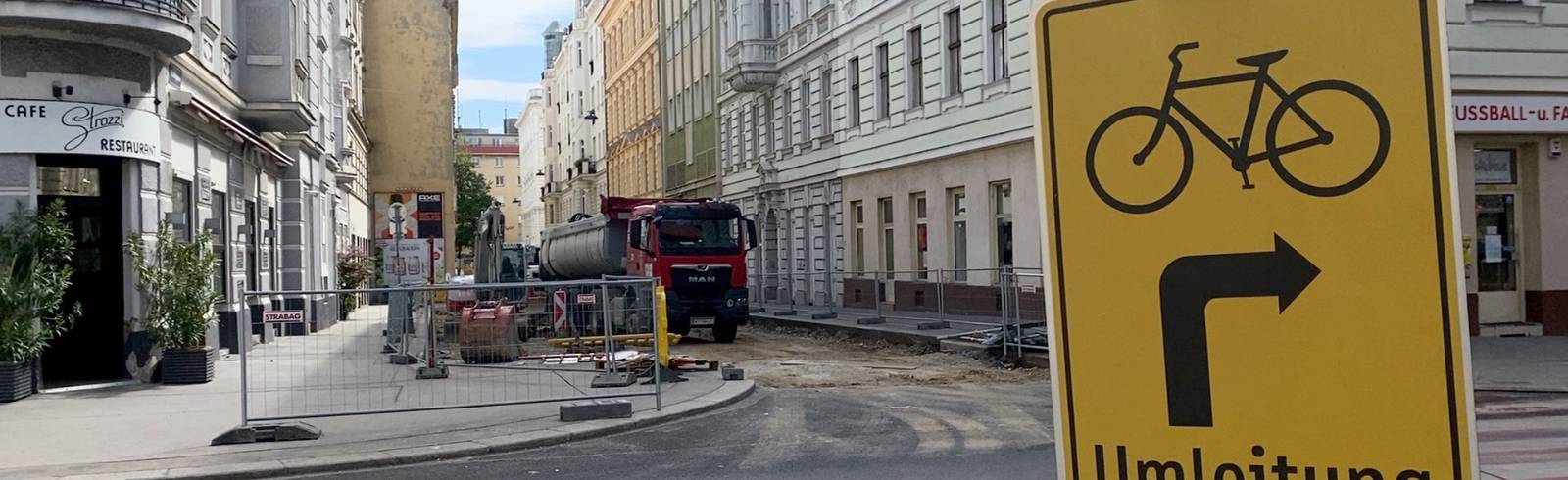 Bezirksflash: Bauarbeiten Pfeilgasse