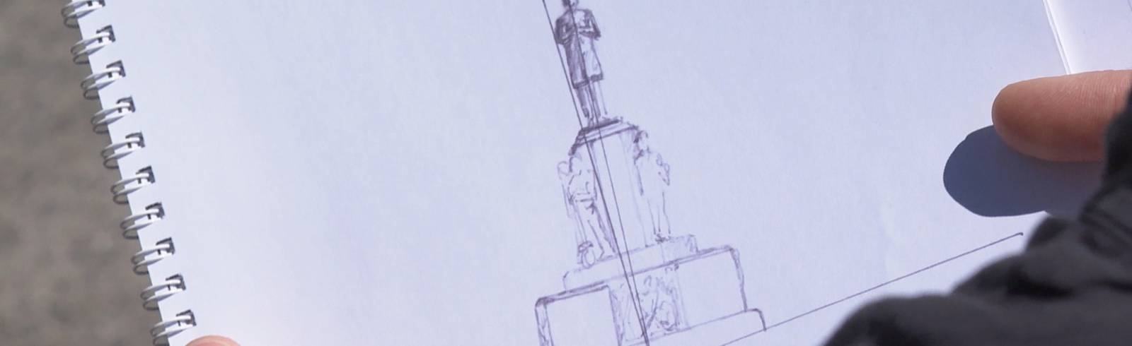 Lueger-Denkmal: Bronzefigur vor dem Kippen vorübergehend abgebaut