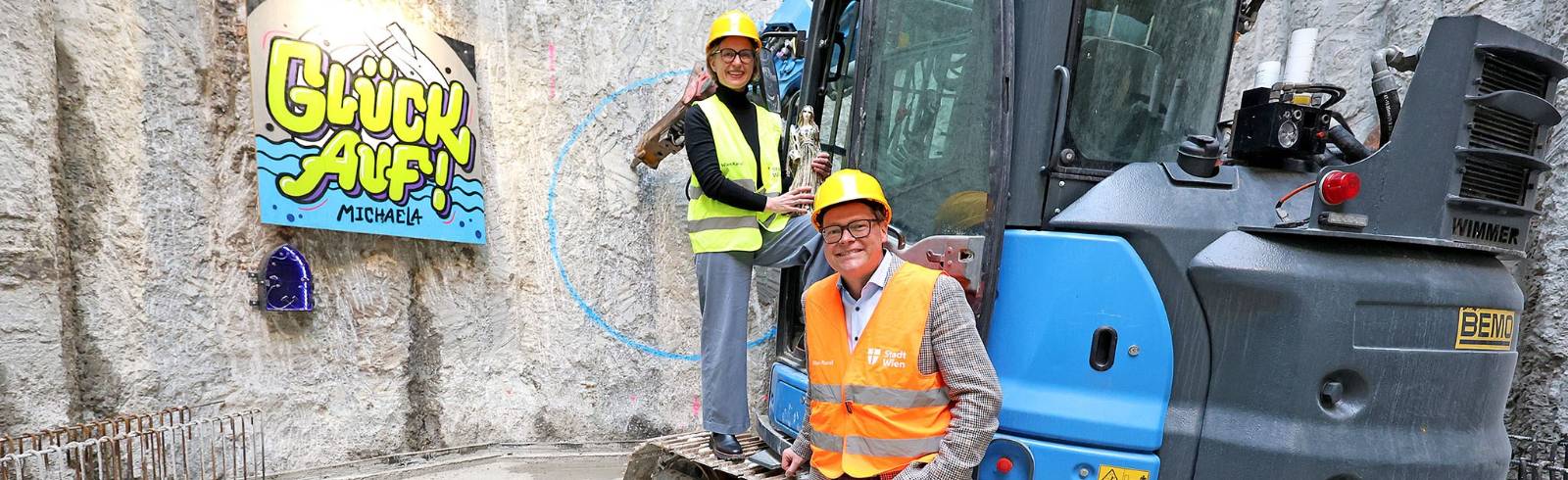 Tunnelanstich: Verlängerung des Wiental Kanals startet