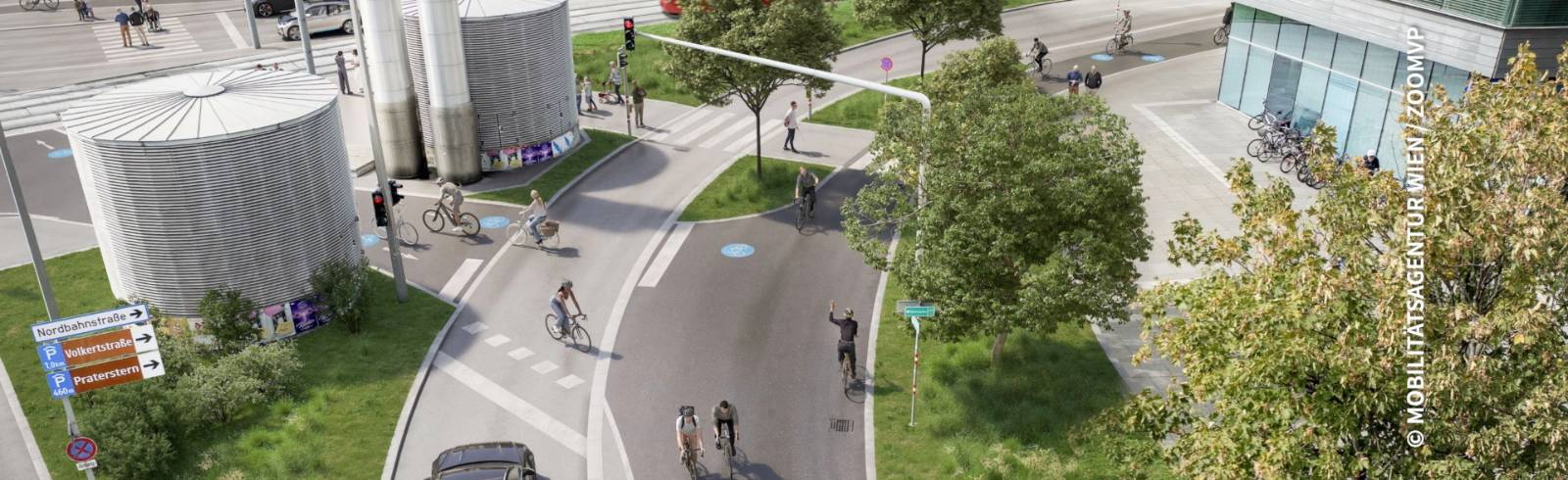 Bezirksflash: Kreuzung Praterstern/Nordbahnstraße wird neu gestaltet