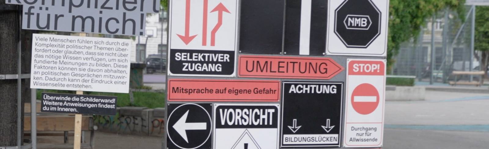 Fake Baustelle am Yppenplatz