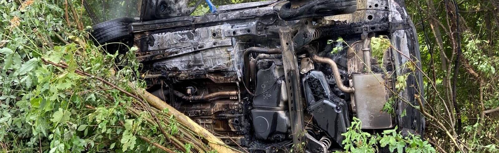 Höhenstraße: Unfallopfer verbrannt