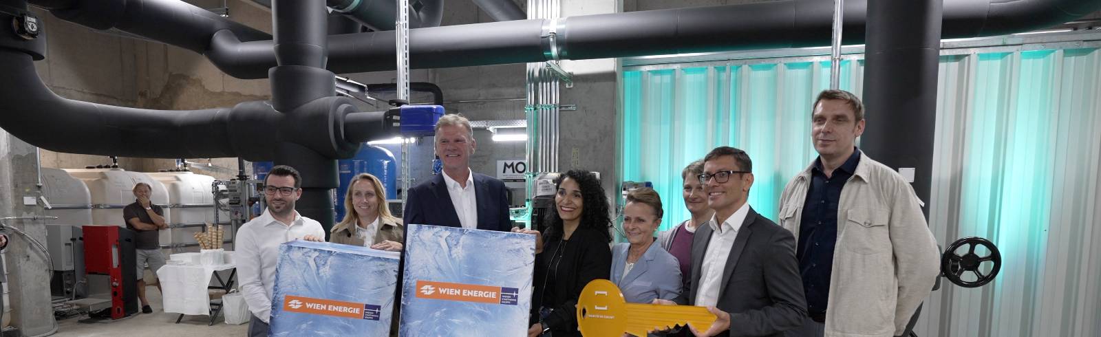 Neue Fernkältezentrale mit größtem Eiswürfel Wiens