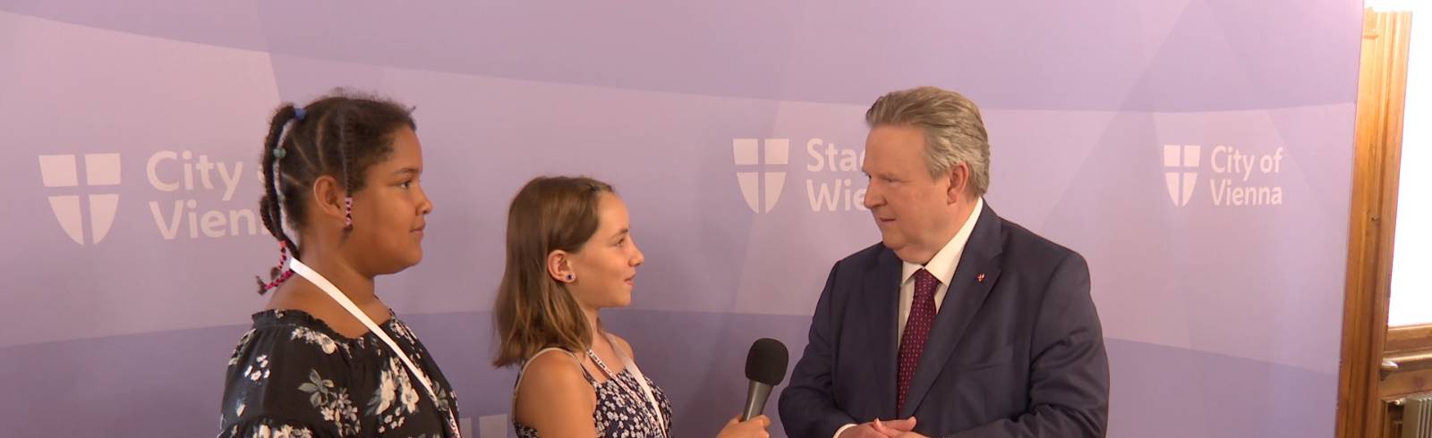 Pizza oder Pasta? Disco oder Prater? Kinder interviewen Bürgermeister