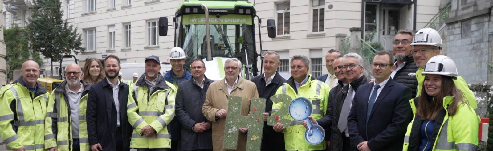 Mit Wasserstoff-Bagger gegen Wasserrohr-Brüche