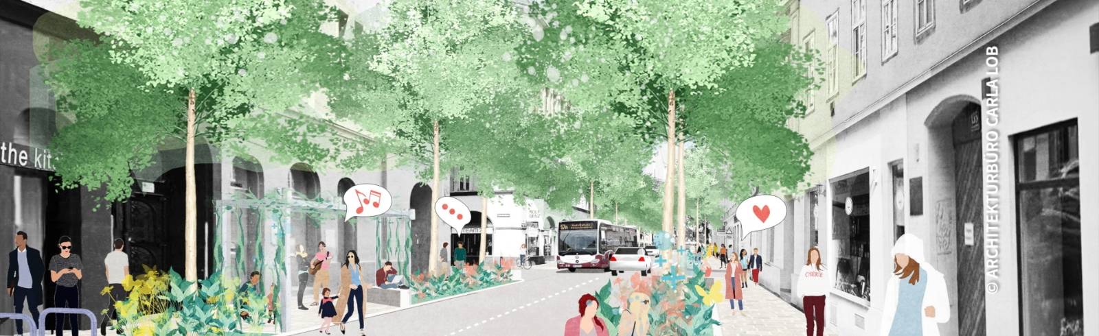 Bezirksflash: Klimafitte Gumpendorfer  Straße weiter Ziel