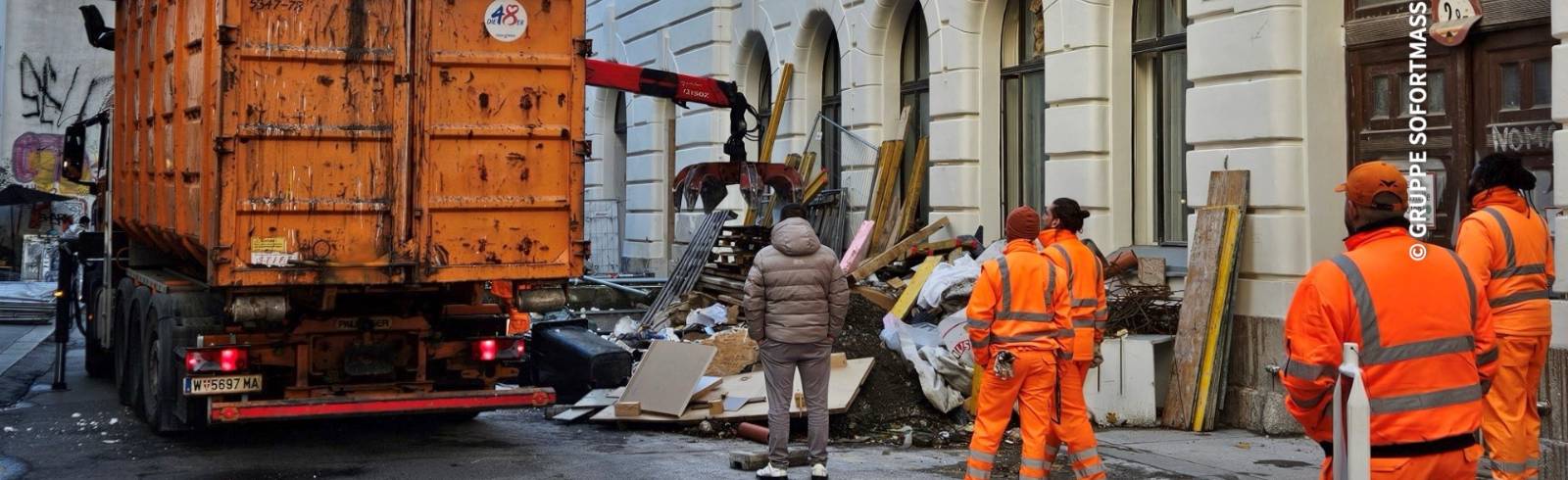 Bezirksflash: 11 Tonnen illegaler Bauschutt in Neubau
