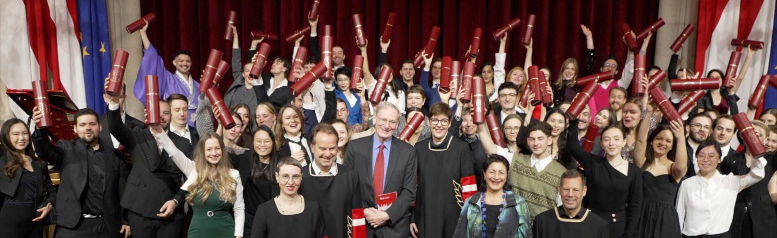 Abschlussfeier der MUK im Wiener Rathaus