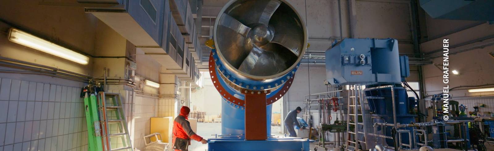 Neue Hochleistungspumpe stärkt Überflutungsschutz auf der Donauinsel