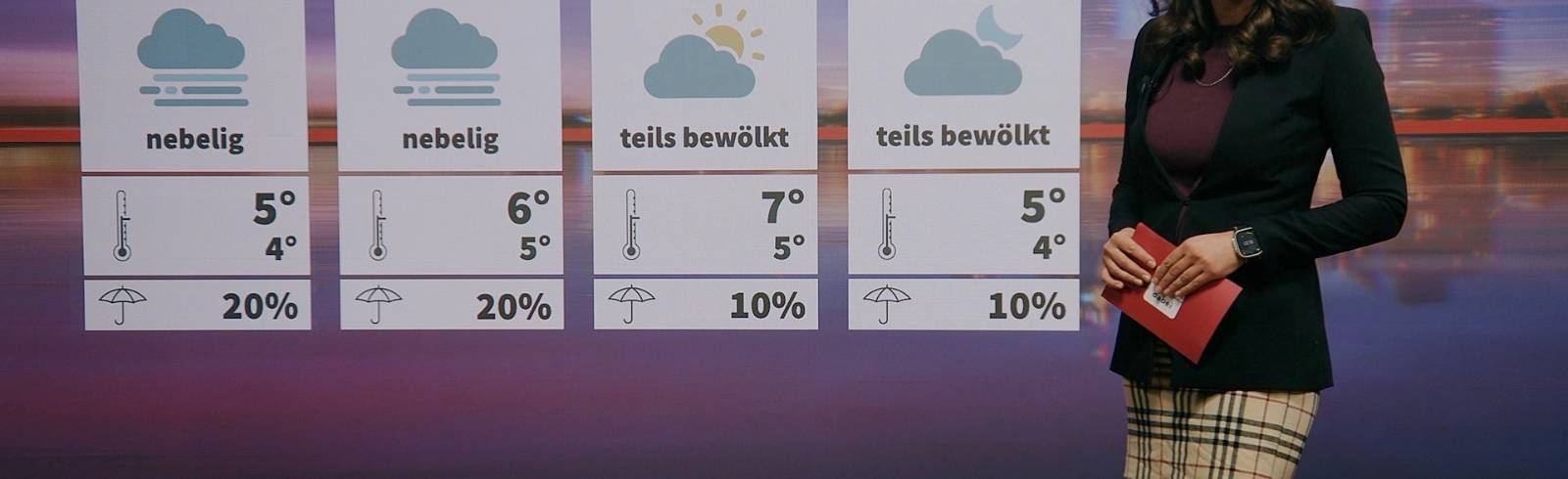 Wetter: Nebelig, trüb und mild
