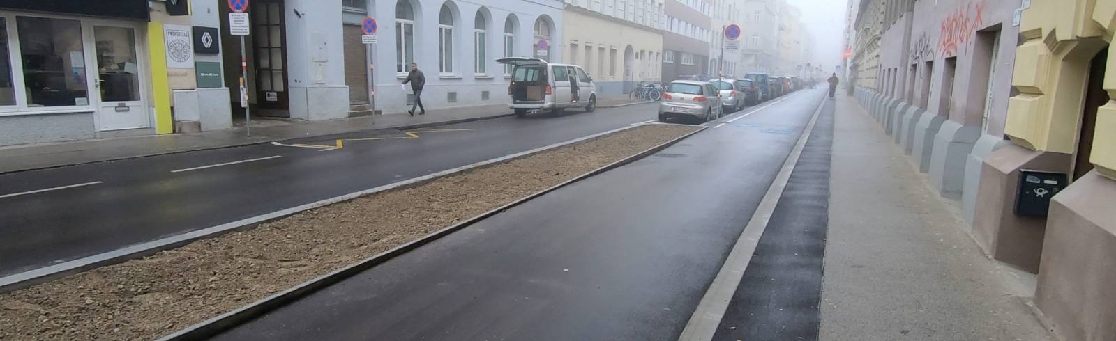 Bezirksflash: Sanierte Rembrandtstraße