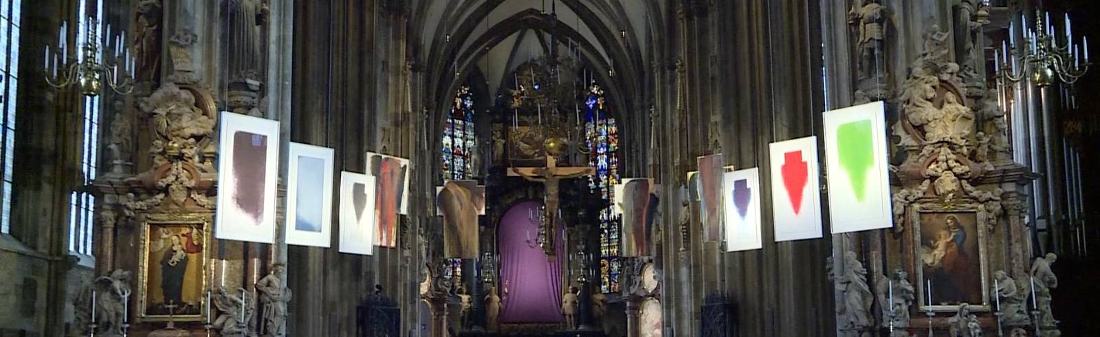 Trotz Widerruf: Kreuzarbeiten von Arnulf Rainer im Stephansdom