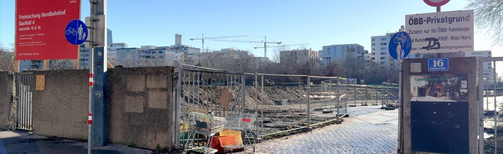 Bezirksflash: Durchgang ins Nordbahnviertel wieder geöffnet