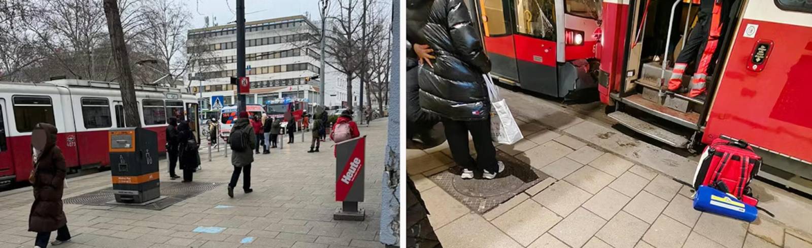 Bim-Auffahrunfall fordert 13 Leichtverletzte