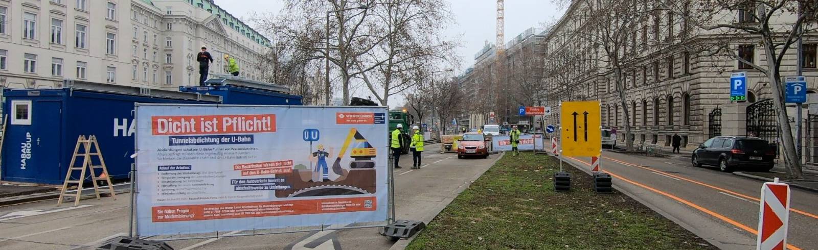 Bezirksflash: Baustelle auf der Vorderen Zollamtstraße