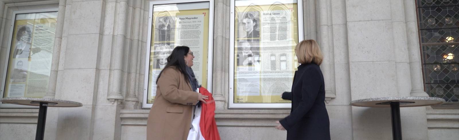 Frauenwoche: Zwei neue Tafeln in Pionierinnen-Galerie enthüllt