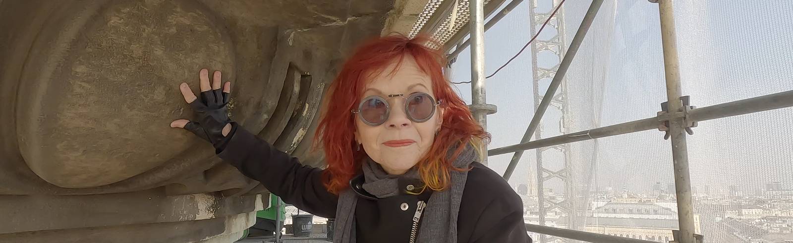 Arbeit in luftiger Höhe: Triumphsäule der Karlskirche wird restauriert